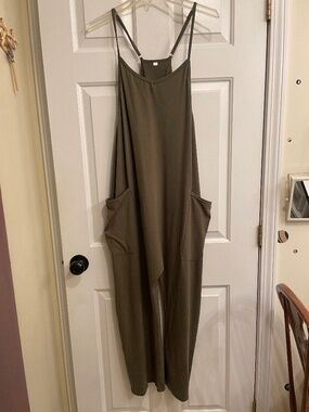 OLIVE GREEN JUMPSUIT
